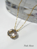 ◆ K14　大粒ハーキマーダイヤモンドのシンプルペンダントトップ (3)